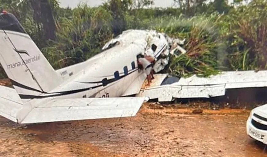 Un avion s-a prăbuşit în Brazilia. Toate cele 14 persoane de la bord au murit