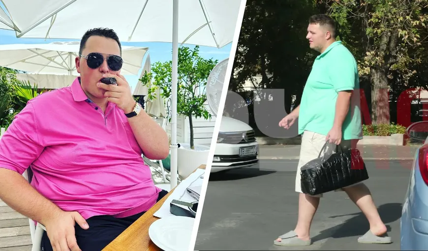 Teo Tender, dovada vie că stilul nu poate fi cumpărat. Fiul de milionar a fost surprins pe Dorobanți, într-o ținută lejeră la care a asortat o pereche de șlapi și o geantă de piele