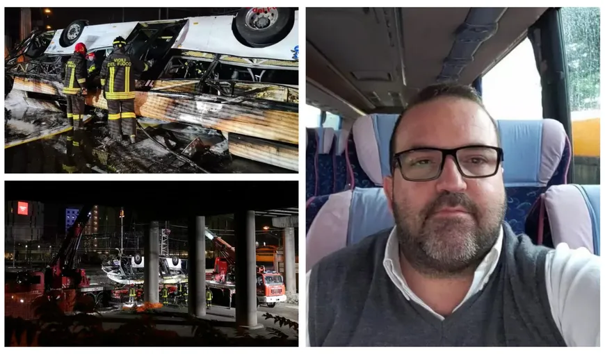 El este șoferul autocarului prăbușit în Italia, în care au murit 21 de oameni. Alberto avea 40 de ani și i s-a făcut rău la volan