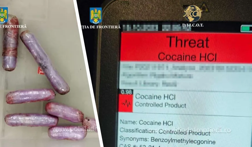 Româncă depistată cu 159 de grame de cocaină în geantă, pe Aeroportul Henri Coandă. Femeia a trecut granița cu drogurile în stomac