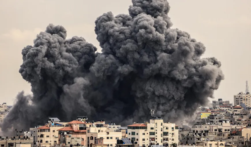 VIDEO Israelul a bombardat în noaptea de joi peste 750 de ținte militare în nordul Fâșiei Gaza