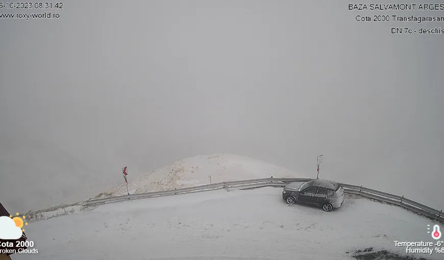 Un val de aer polar aduce ninsori și viscol în România. Prognoza meteo 17 noiembrie