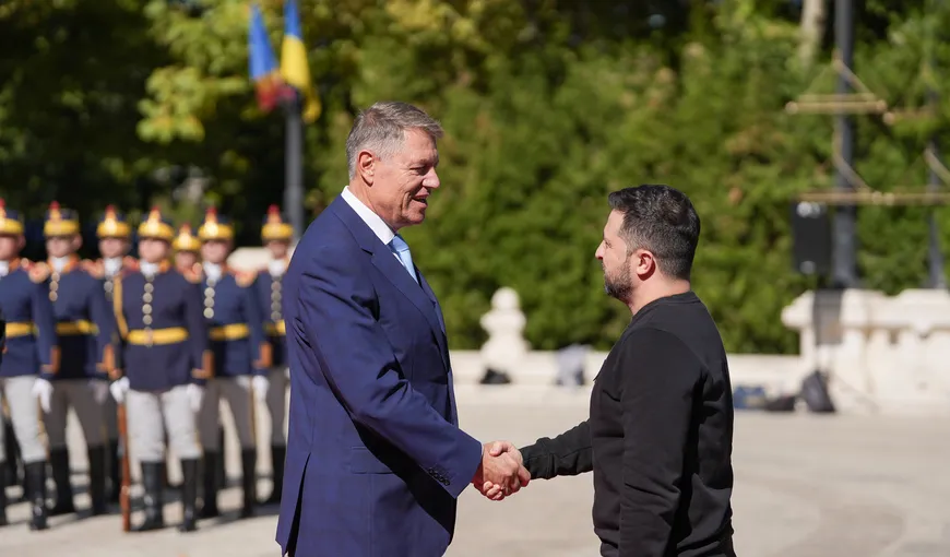 Preşedintele Ucrainei, întâlniri cu Iohannis şi Ciolacu. Zelenski: „Ucraina este recunoscătoare României”/ Iohannis: „Vom deveni parteneri strategici” UPDATE