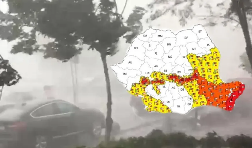 Ninsori, viscol şi ploi abundente în jumătate de ţară. Cod roşu de ploi în municipiile Tulcea, Constanţa şi în alte câteva localităţi. Copaci doborâţi de vânt şi stâlpi de electricitate avariaţi, în judeţul Brăila