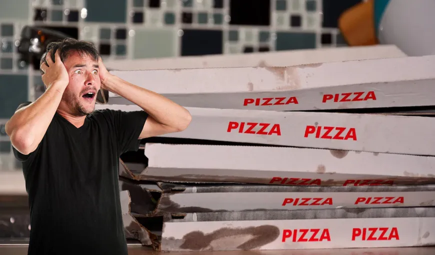 Un bărbat a primit și 14 cutii de pizza pe zi, timp de 9 ani, chiar dacă nu comanda nimic niciodată. Acesta trăiește un adevărat coșmar: „Am primit comenzi și la două noaptea!”