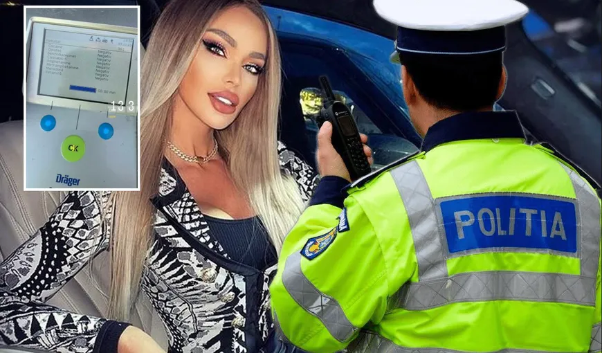 Bianca Drăguşanu, oprită de poliţie în trafic. Cum arată testul anti-drog. Mesaj pentru Dorian Popa