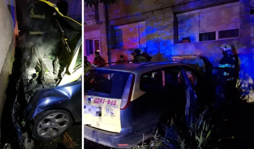 Accident cumplit în Satu Mare. Un tânăr de 30 de ani a murit, după ce a intrat cu mașina în scara unui bloc