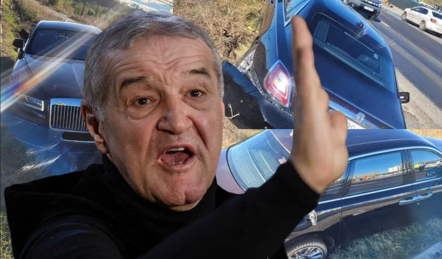 EXCLUSIV Gigi Becali a dat lovitura după accidentul de la Dobroeşti: „Firma de asigurări trebuia să-mi dea 330.000 euro şi să-mi vândă maşina la licitaţie. Am cumpărat-o tot eu, cu 160.000 euro”