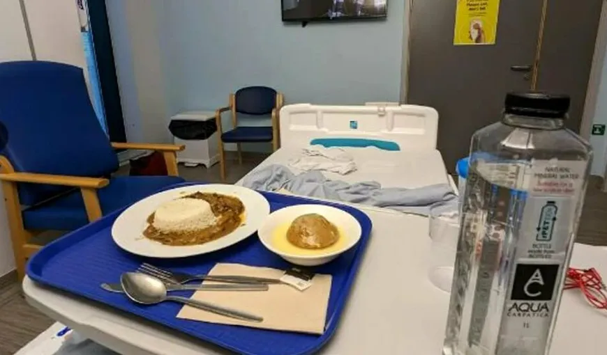 Ce meniu a primit un român într-un spital din Londra. „Mișto hotel, unde ziceai că e?”