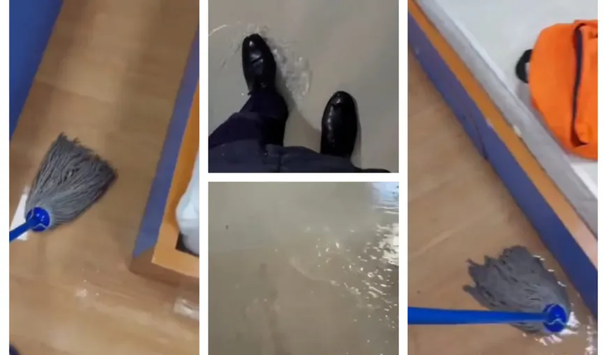 VIDEO Cod galben de ploie abundentă în dormitoarele Academiei de Poliţie, nu doar mâncare stricată la cantină