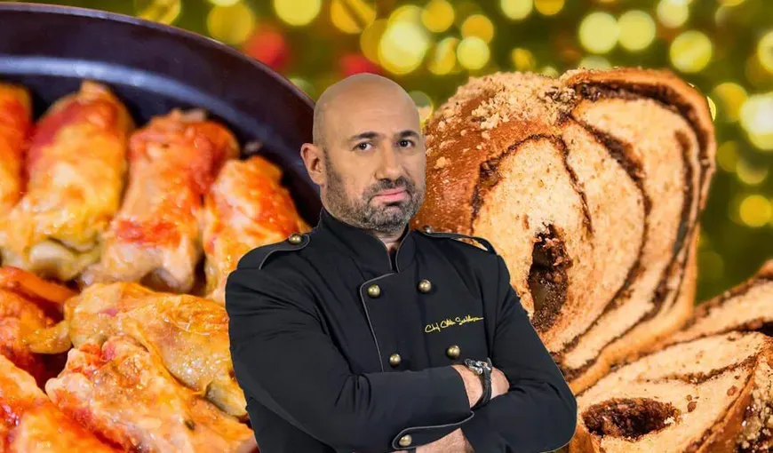 Cât costă o masă festivă preparată de Chef Cătălin Scărlătescu. Mulți români nu își permit nici câteva sarmale din meniul bucătarului