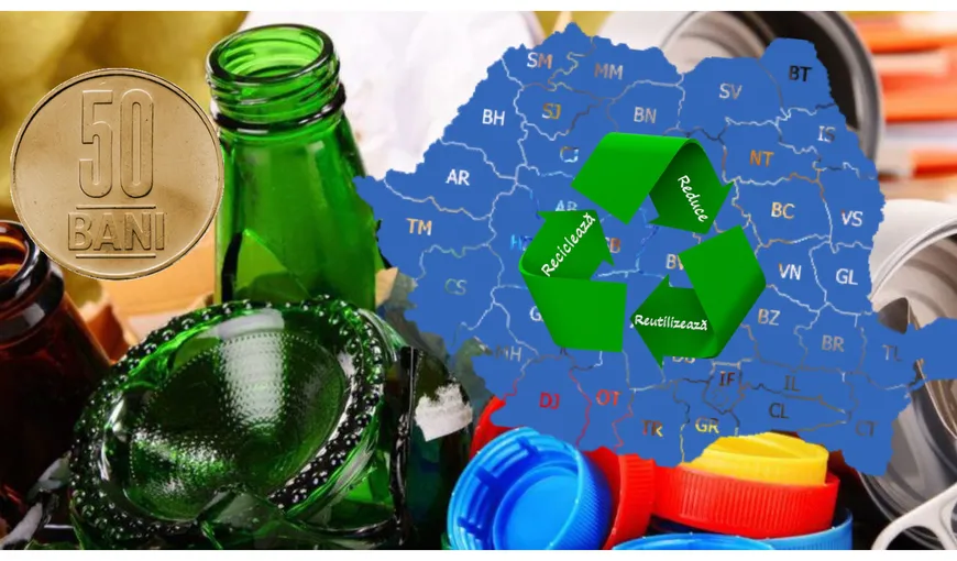 România reciclează doar pe hârtie! Sistemul de Garanție-Returnare, promovat agresiv, va fi lansat cu surle și trâmbițe la data de 30 noiembrie, dar este complet nefuncțional. Românii obligați să plătească 50 de bani în plus pentru toate recipientele din plastic, sticlă sau aluminiu, însă cele 17 centre de colectare și reciclare din țară mai au mult până vor deveni funcționale