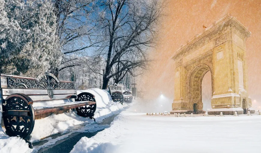 Sfârșitul lunii noiembrie aduce primii fulgi de zăpadă în București. Meteorologii AccuWeather au actualizat prognoza meteo în România