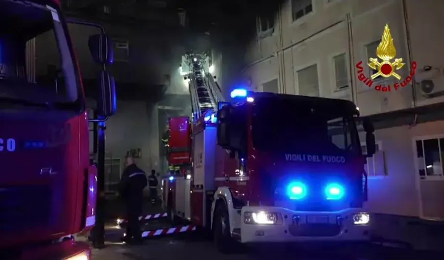 Incendiu produs într-un spital de lângă Roma. Cel puţin 4 morţi şi 200 de pacienți evacuați