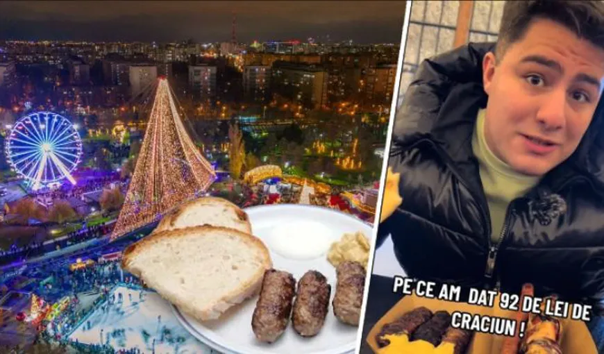 VIDEO Turist revoltat de prețurile „nesimţite” la Târgul de Crăciun din București: „Fiți atenți pe ce am dat 92 de lei. Mai bine mănânc mici la Obor”
