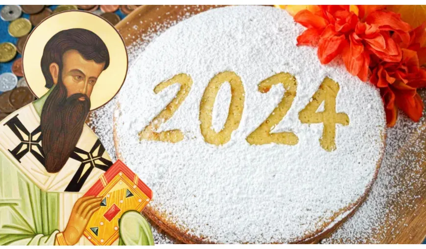 Ce este Vasilopita, prăjitura care arată cine are noroc în noul an! Povestea pitei Sfântului Vasile Cel Mare