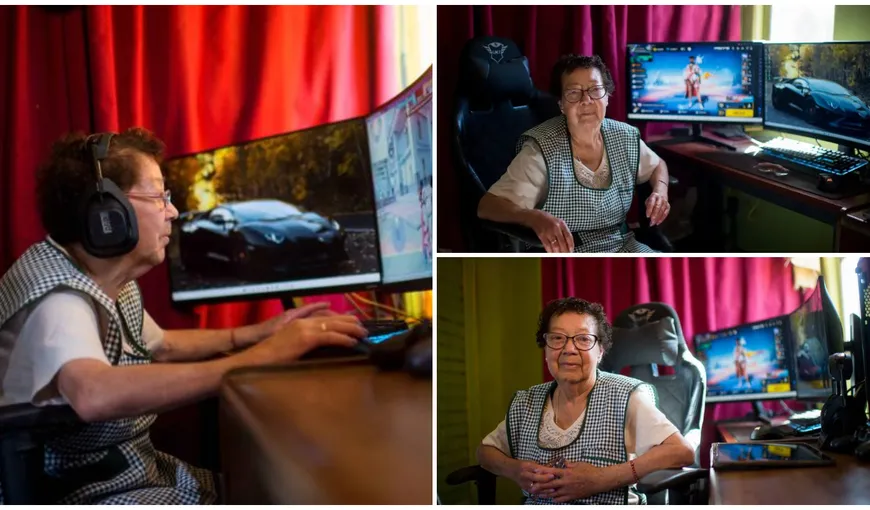 După ce a rămas văduvă, bunica Maria a devenit un gamer înrăit: „Când jucam, parcă nici durerea nu mai era așa mare”. Un nepot a fost cel care i-a pus prima dată mouse-ul în mână