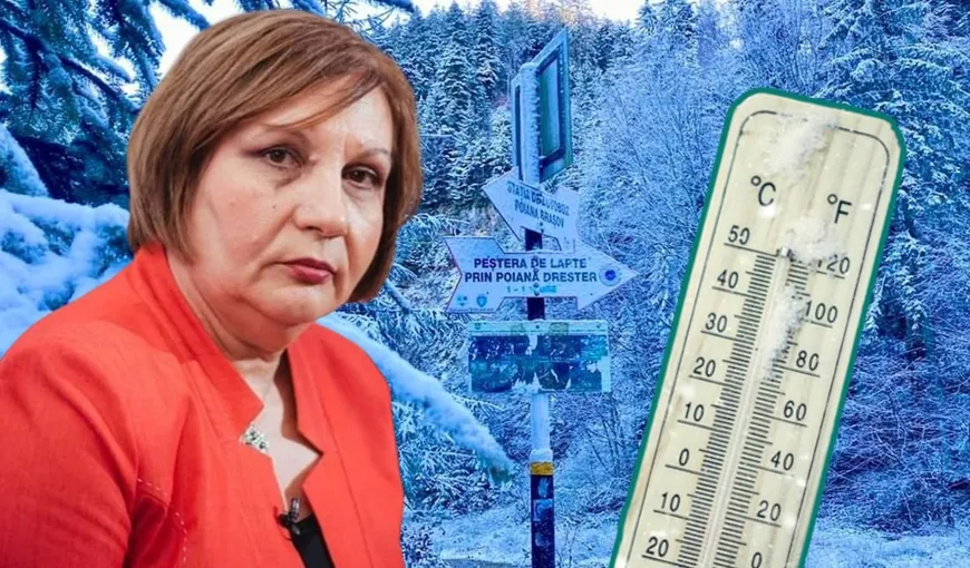 Avertisment teribil al șefei meteorologilor: România, sub zăpadă! Elena Mateescu: ”După ger, vin ninsorile puternice”