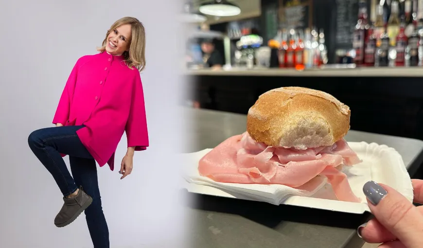 Mihaela Bilic s-a delectat cu parizer cu pâine în Italia. În România este considerat TOXIC pentru sănătate: „Toată lumea mănâncă parizer”