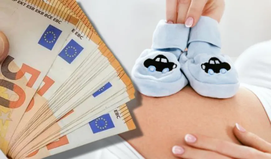 Prima de naştere majorată la 2.400 de euro. Pentru al treilea copil, suma creşte la 3.000 de euro