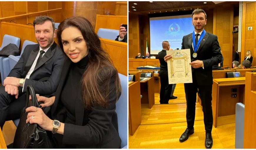 Cristina Spătar are soț academician. Omul de afaceri Vicențiu Mocanu a primit titlul de academician în Parlamentul Romei
