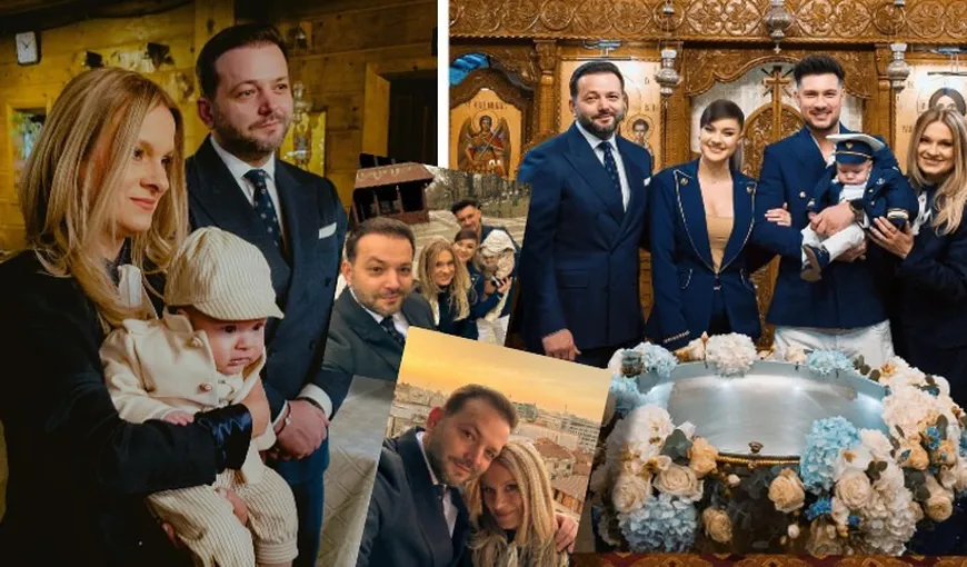 FOTO | Mihai Morar, naș cu ștaif alături de soție pentru fratele lui Vali Bărbulescu: „Binecuvântați”