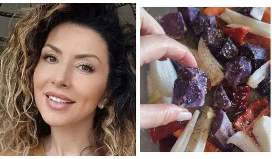 Rețeta lui Carmen Brumă de salată cu cartofi violet: „Îi pun la cuptor cu puțin ulei”