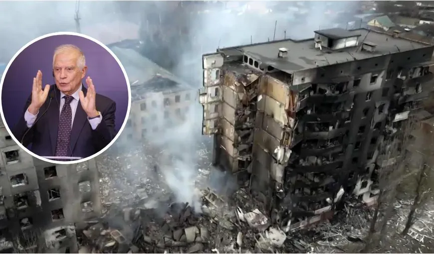 Atac masiv al Rusiei cu rachete asupra capitalei Ucrainei. Şeful diplomaţiei UE s-a refugiat într-un adăpost subteran din Kiev