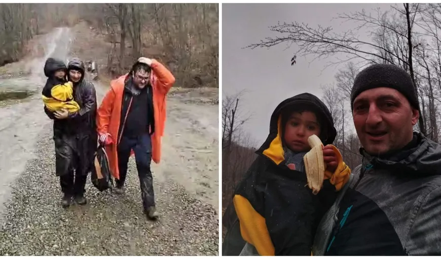 Imagini emoționante cu Radu Aryan în brațele salvatorilor. Băiețelul din Botoșani care a fost dat dispărut are doar doi anișori