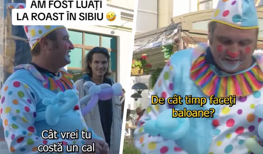 Clovnul Buratino a ajuns viral pe Tik Tok după ce i-a luat la roast pe cei mai cunoscuți comedianți români: „De cât timp faceți baloane, că vă pricepeți foarte bine?”/ „De dimineață”