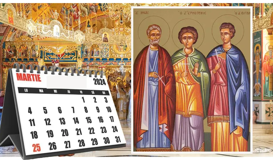 Calendar ortodox 10 martie 2024. Sfinţii Mucenici Codrat, Ciprian, Dionisie. Lăsata Secului de carne. Rugăciunea pentru protejarea familiei de boală şi de necazuri