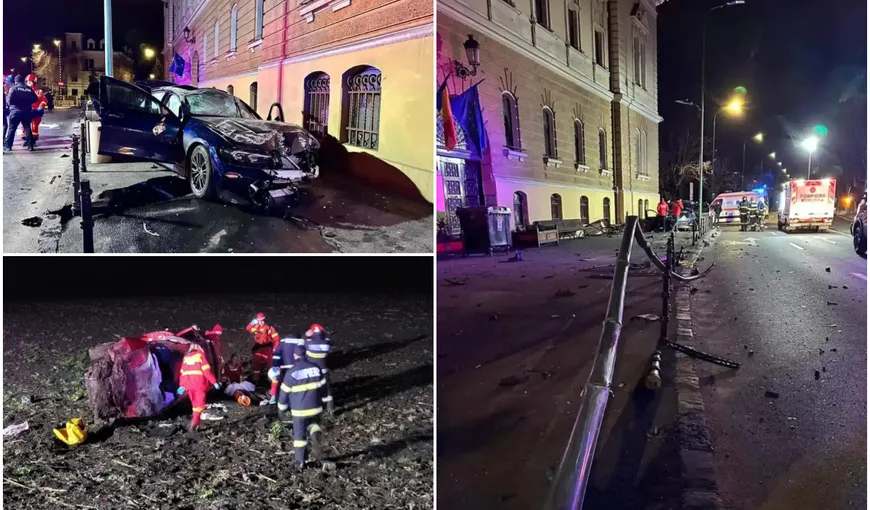 Mașină răsturnată în câmp în Galați după ce șoferul s-a speriat de o vulpe. Accident grav cu patru victime în Brașov