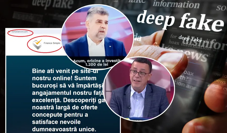 DEEPFAKE cu imaginea premierului Ciolacu şi a lui Victor Ciutacu pentru a promova o escrocherie: „Nu avem nicio legătură cu acest site. Înşelătorie!”