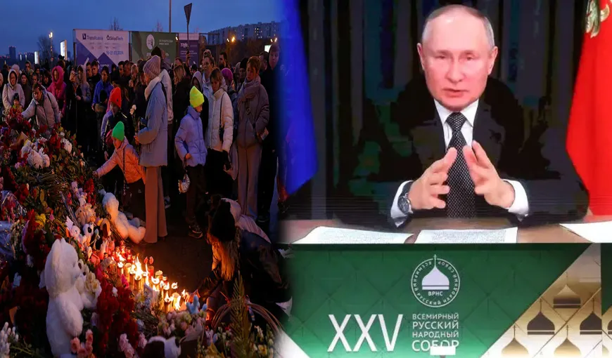 Vladimir Putin acuză Ucraina pentru masacrul din Moscova. „Ştim cine a comis această atrocitate, ceea ce ne interesează este sponsorul”