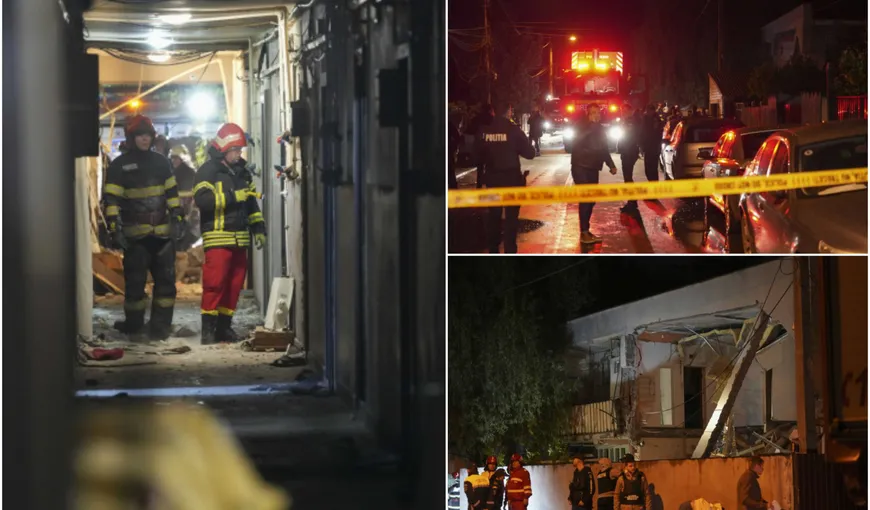 Tragedie de proporții în Craiova! Imaginile exploziei care a devastat un bloc. Pompierii caută eventuale victime sub dărâmături. „Am încercat să vedem dacă e cineva în viață”