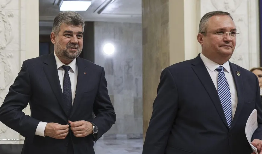 Marcel Ciolacu și Nicolae Ciucă au pecetluit alianța PSD-PNL. Listele pentru europarlamentare au fost depuse la BEC