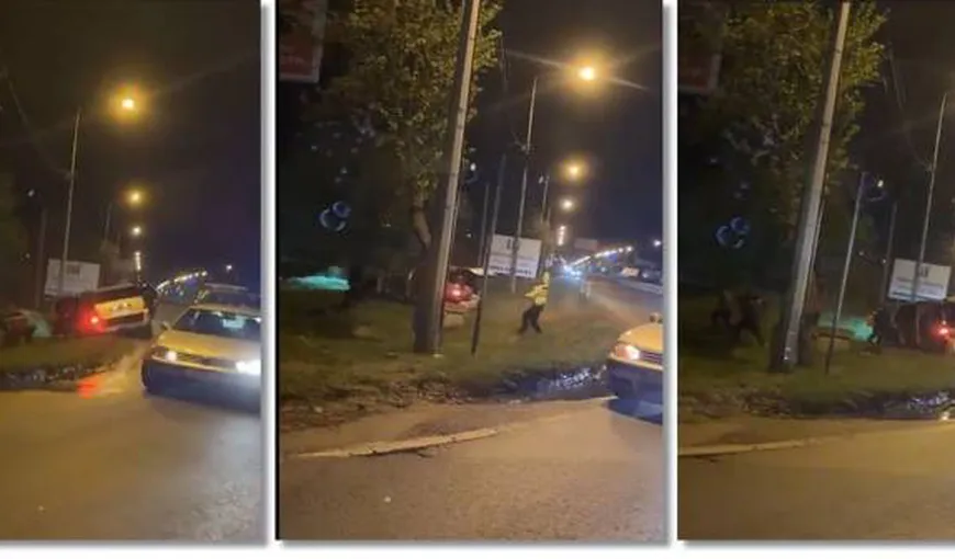 Incident cu focuri de armă în Timiş. Poliţiştii au oprit o maşină care transporta migranţi VIDEO