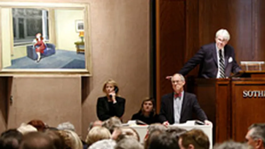 Business-ul casei de licitatii Sotheby\'s a crescut cu 36% la 11 luni