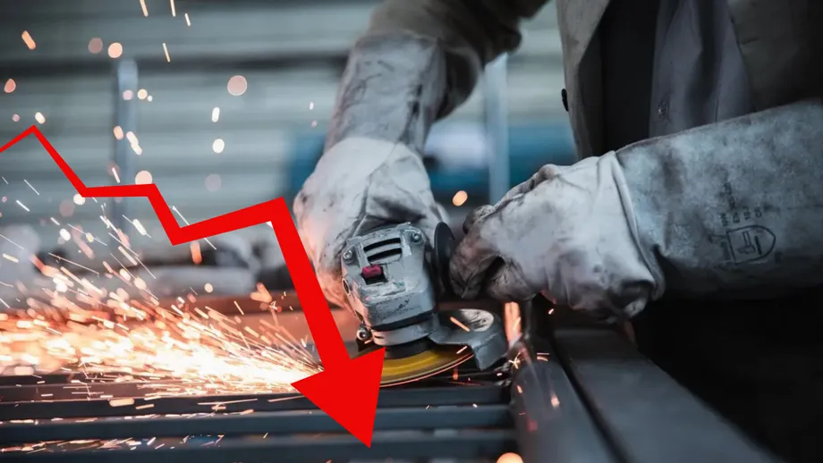 Semnal de alarmă în economie. Comenzile noi din industria prelucrătoare s-au prăbușit cu 18%!