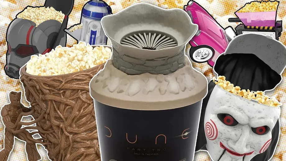 Noua găselniță cu care au dat lovitura cinematografele americane: găletușele de popcorn tematice, în ediție limitată