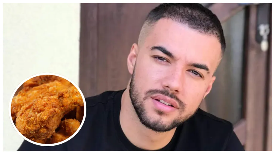Culiță Sterp experiență oribilă după ce a comandat aripioare de la KFC: ”Carne crudă. De ce nu le lasă să se facă?”